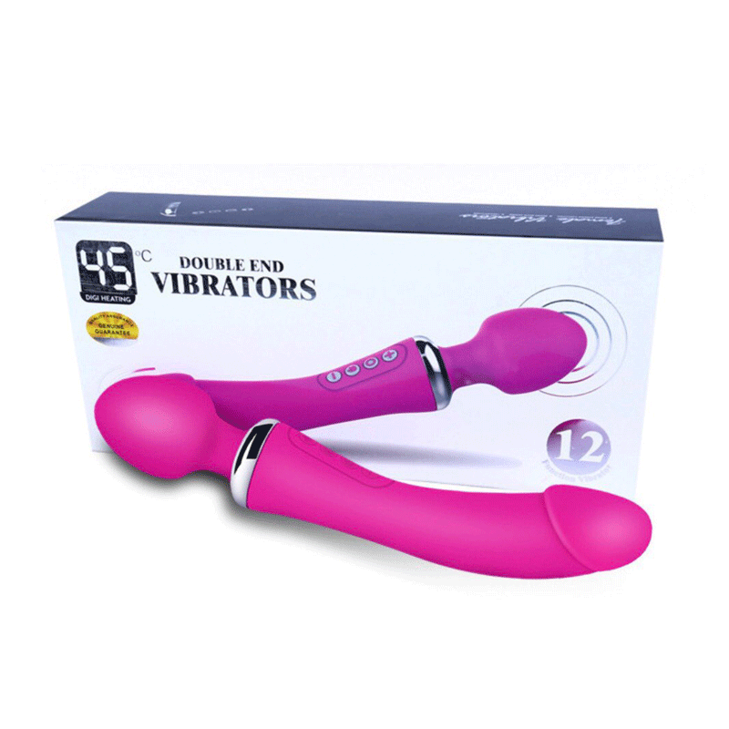 Chày rung hai đầu Double End Vibrators 12 chế độ tỏa nhiệt 45 độ