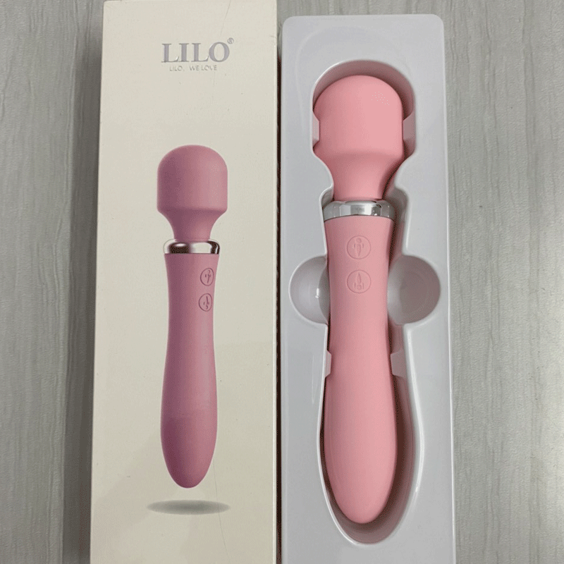 Chày rung Lilo massage hai đầu 10 chế độ dùng pin sạc