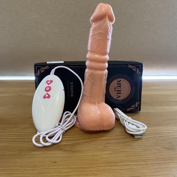 Cu giả hít tường rung thụt nhiệt Muha Nobel có điều khiển pin sạc