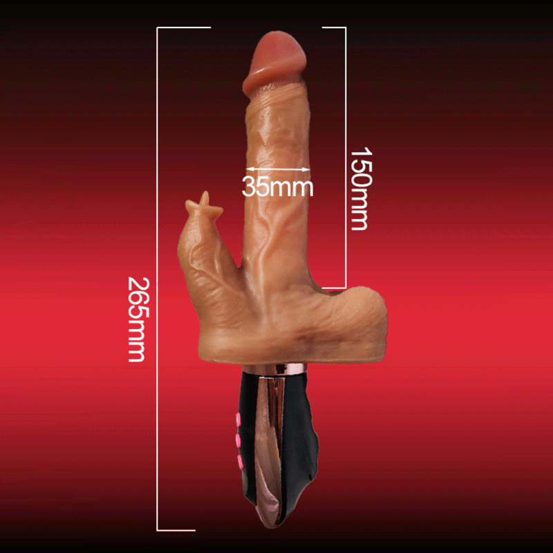 Dương vật cầm tay Riels có nhánh rung thụt liếm tỏa nhiệt ấm đa năng