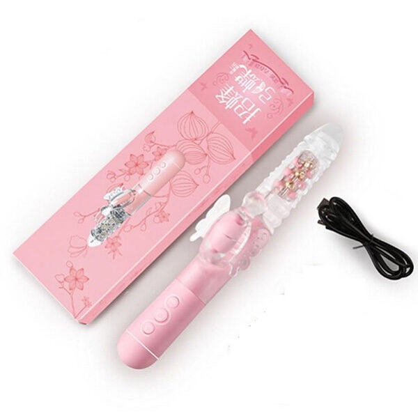 Dương vật giả Mizzzee cánh bướm silicon rung xoay thụt đa chế độ