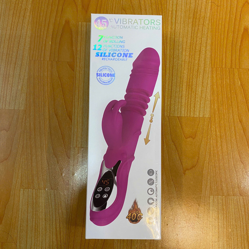 Dương vật rung thụt phát nhiệt đa năng Rabbit Vibrators màn hình LCD