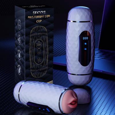 Âm đạo cầm tay 2 đầu rung rên có đèn Led hiển thị tốc độ thông minh