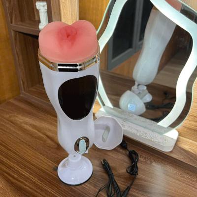 Âm đạo giả hít tường Masturbation Cup  rung thụt phát âm thanh tỏa nhiệt