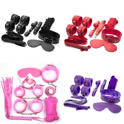 Bộ dụng cụ bạo dâm BDSM 7 món da bọc nỉ