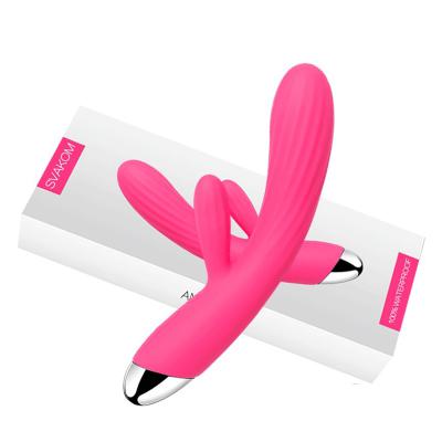 Dương vật giả massage điểm G Svakom Angel rung 2 nhánh sưởi ấm cao cấp