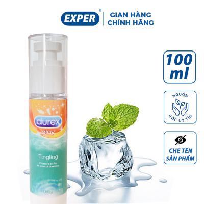 Gel bôi trơn gốc nước Durex Play Tingling mát lạnh hương bạc hà chai 100g