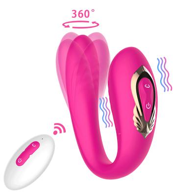 Máy massage chíp rung ngoáy hai đầu đa năng 10 chế độ điều khiển từ xa