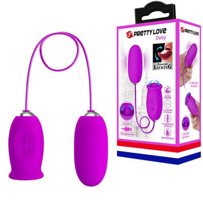 Trứng rung lưỡi liếm hai đầu Pretty Love Daisy 2 in 1 kích thích cực sướng