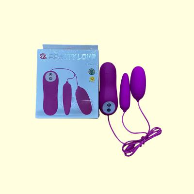 Trứng rung tình yêu silicon hai đầu Pretty Love Irma dùng pin