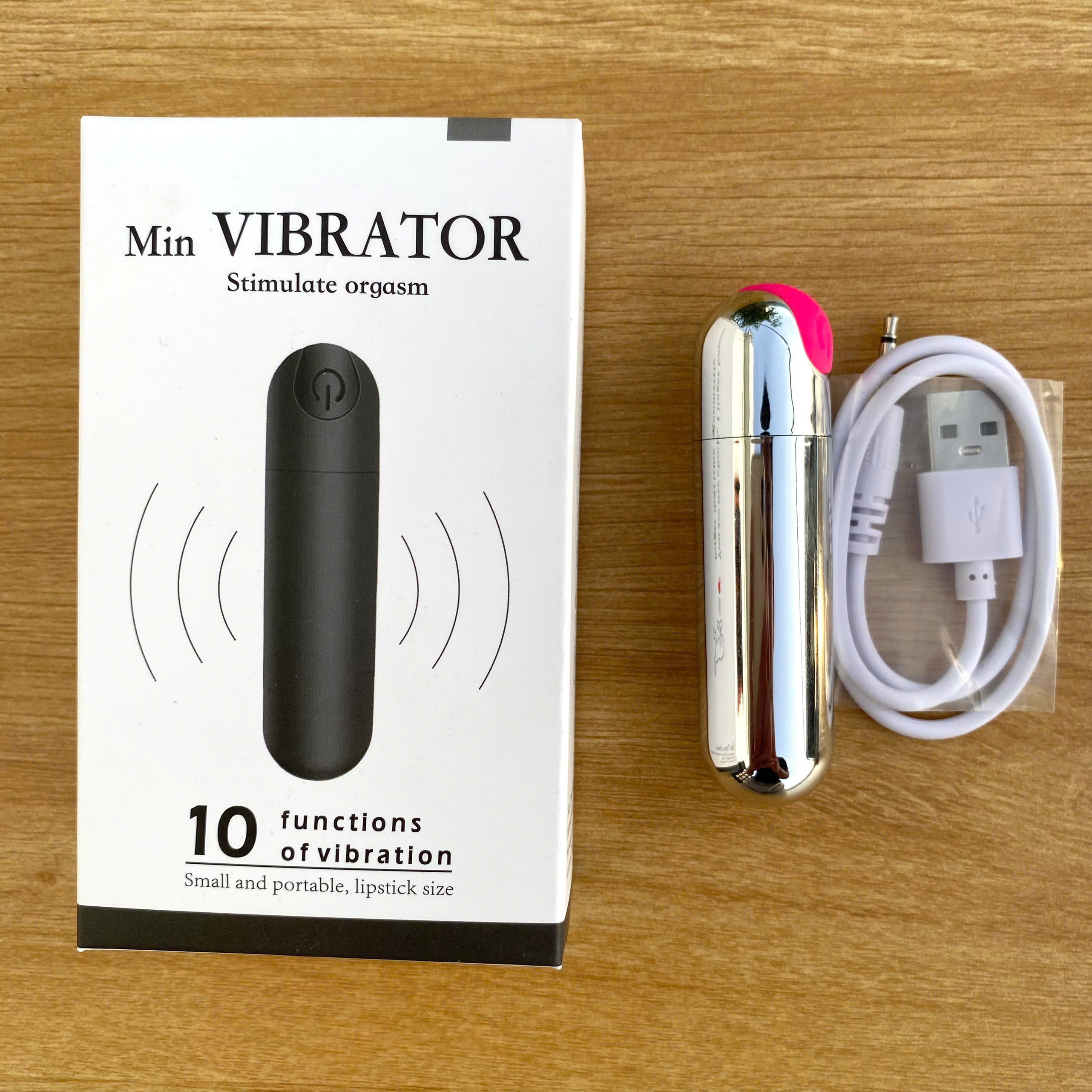 Trứng rung đạn inox mini Vibrator 10 chế độ cực mạnh