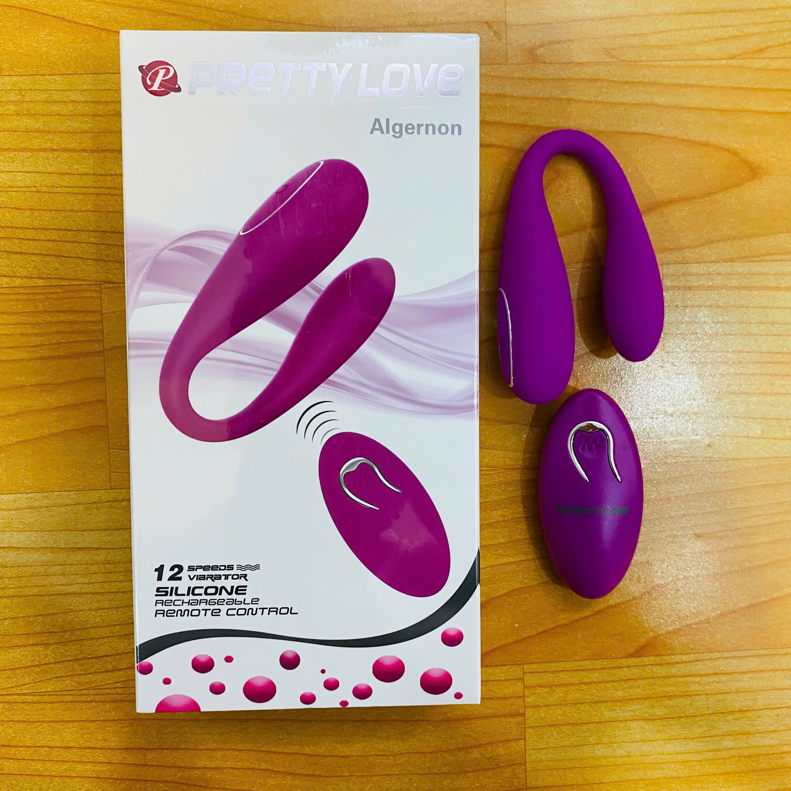 Trứng rung không dây Pretty Love Algernon hai đầu 12 chế độ kích thích điểm G