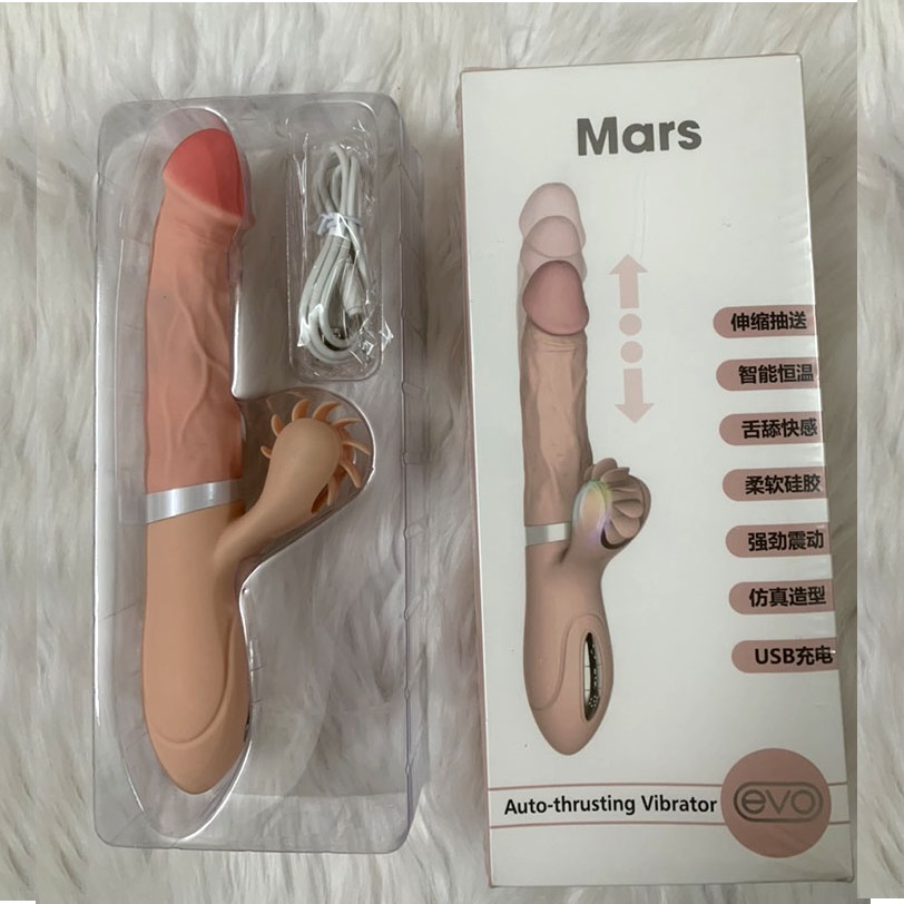 Dương Vật Giả Evo Mars Rung Thụt Liếm